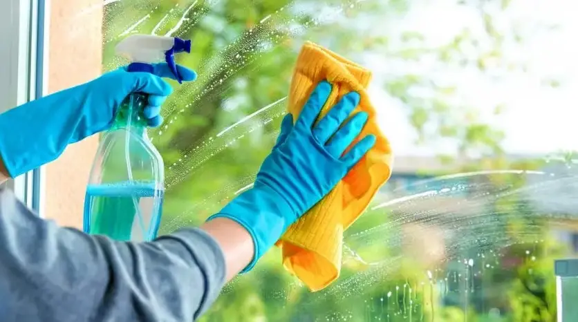 Limpieza de vidrios sin manchas con paño Green Fiber
