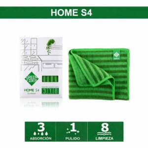 paño antigrasa S4 Green Fiber doble cara sin rayar