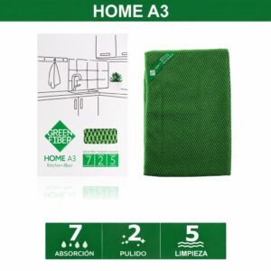 repasador microfibra A3 Green Fiber cocina sin pelusa