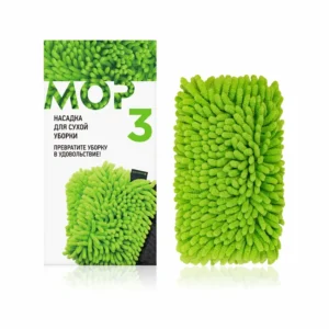 Cabezal de microfibra Green Fiber MOP N°3 para limpieza en seco de pisos y superficies