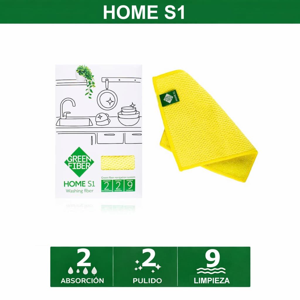 Green Fiber HOME S1 artículo de limpieza